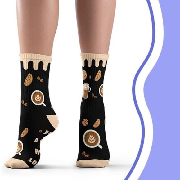 Funny Socks Gift for Women Men Unique Mismatched Cotton Fits Shoe 6-10 - Picture 5 of 6